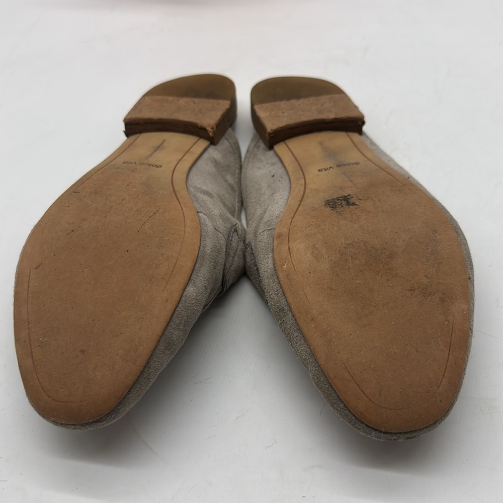 Dolce Vita Gray Suede Slip On Penny Loafer Mule CM8062 - Picture 5 of 6